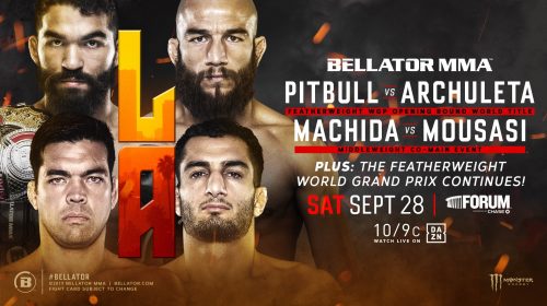 Archuleta, 'Pitbull' vs. Archuleta and Machida vs. Mousasi Headline Bellator's Return to L.A. on Sept. 28