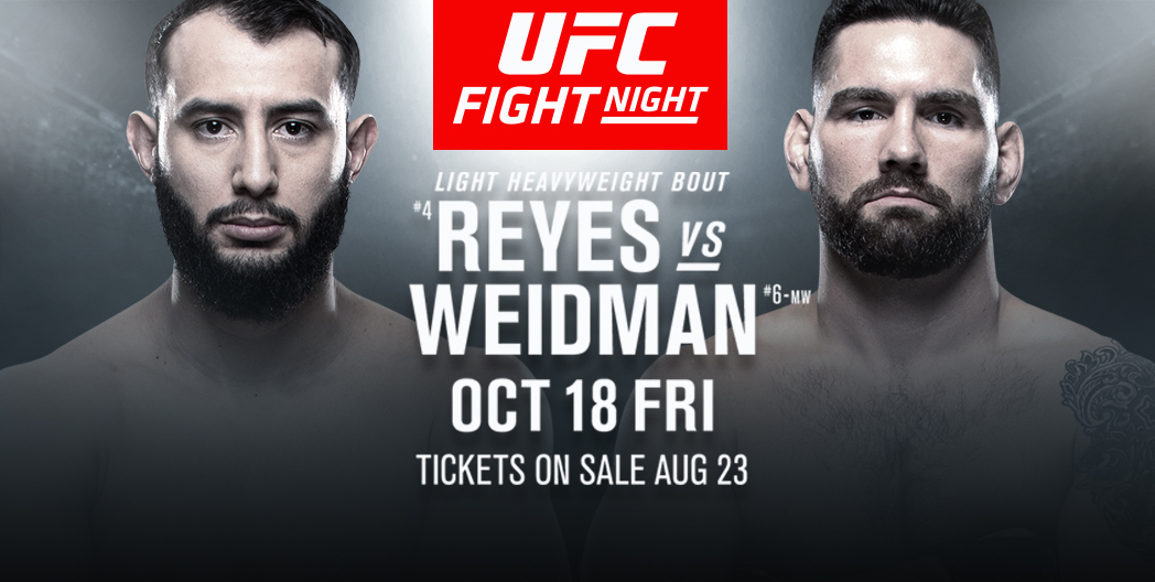 UFC Returns to Boston With Light Heavyweight Thriller