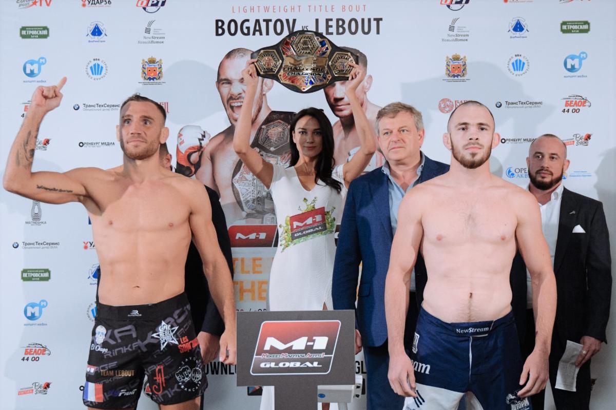 Roman Bogatov, Mickael Lebout on weight for M-1 Challenge 104 title fight1200 x 800