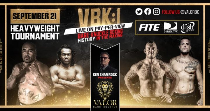 Valor Bare Knuckle announces lineup for VBK 1 - Heavyweight tournament brackets