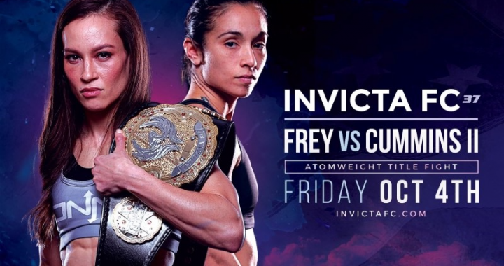 Jinh Yu Frey vs. Ashley Cummins Atomweight Title Clash Headlines Invicta FC 37 on Oct. 4