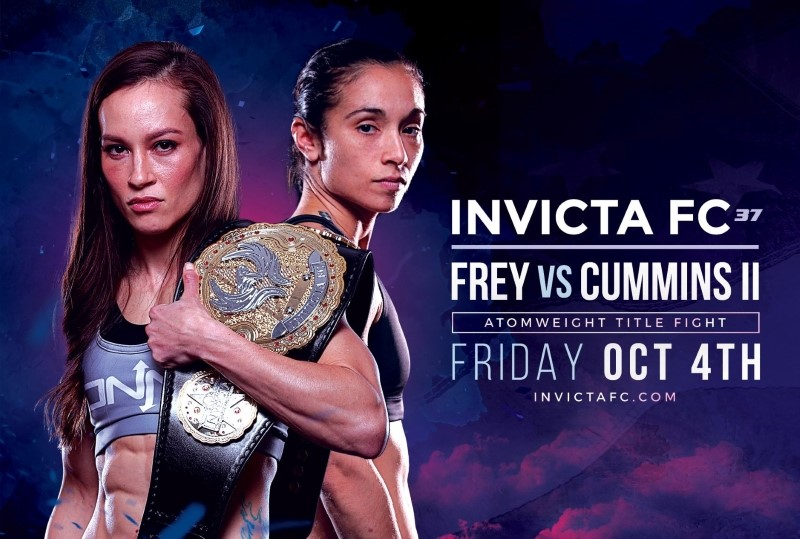 Jinh Yu Frey vs. Ashley Cummins Atomweight Title Clash Headlines Invicta FC 37 on Oct. 4