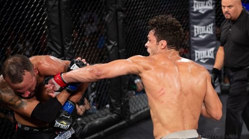 Vinicius De Jesus stops Chris Lozano - Photo by CES MMA Photographer Will Paul