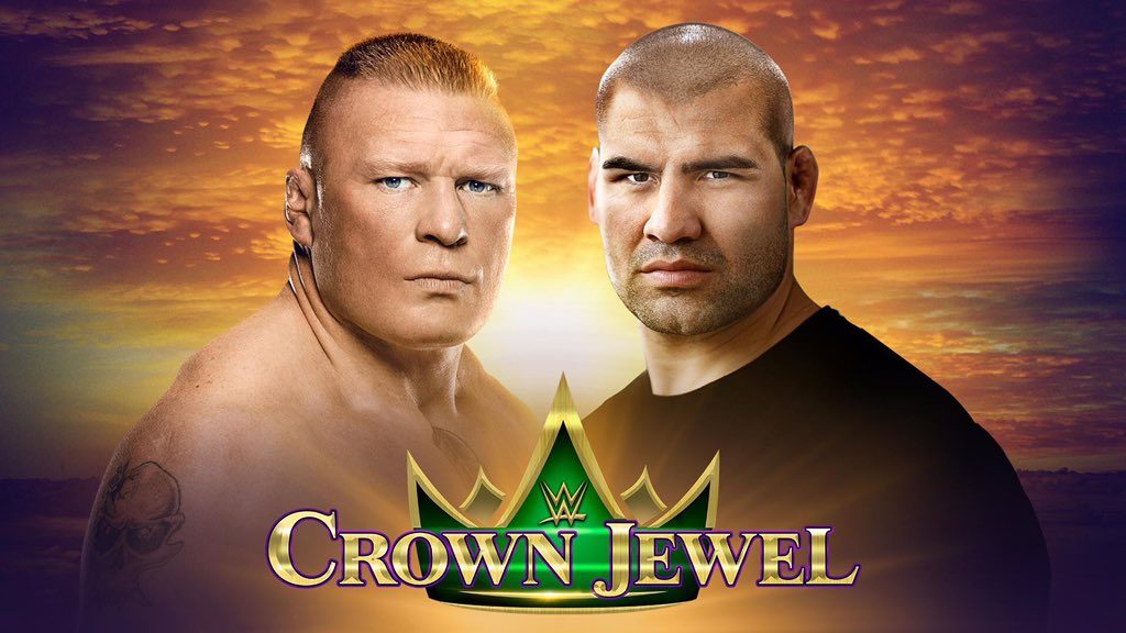 Brock Lesnar defeats Cain Velasquez with kimura at WWE Crown Jewel