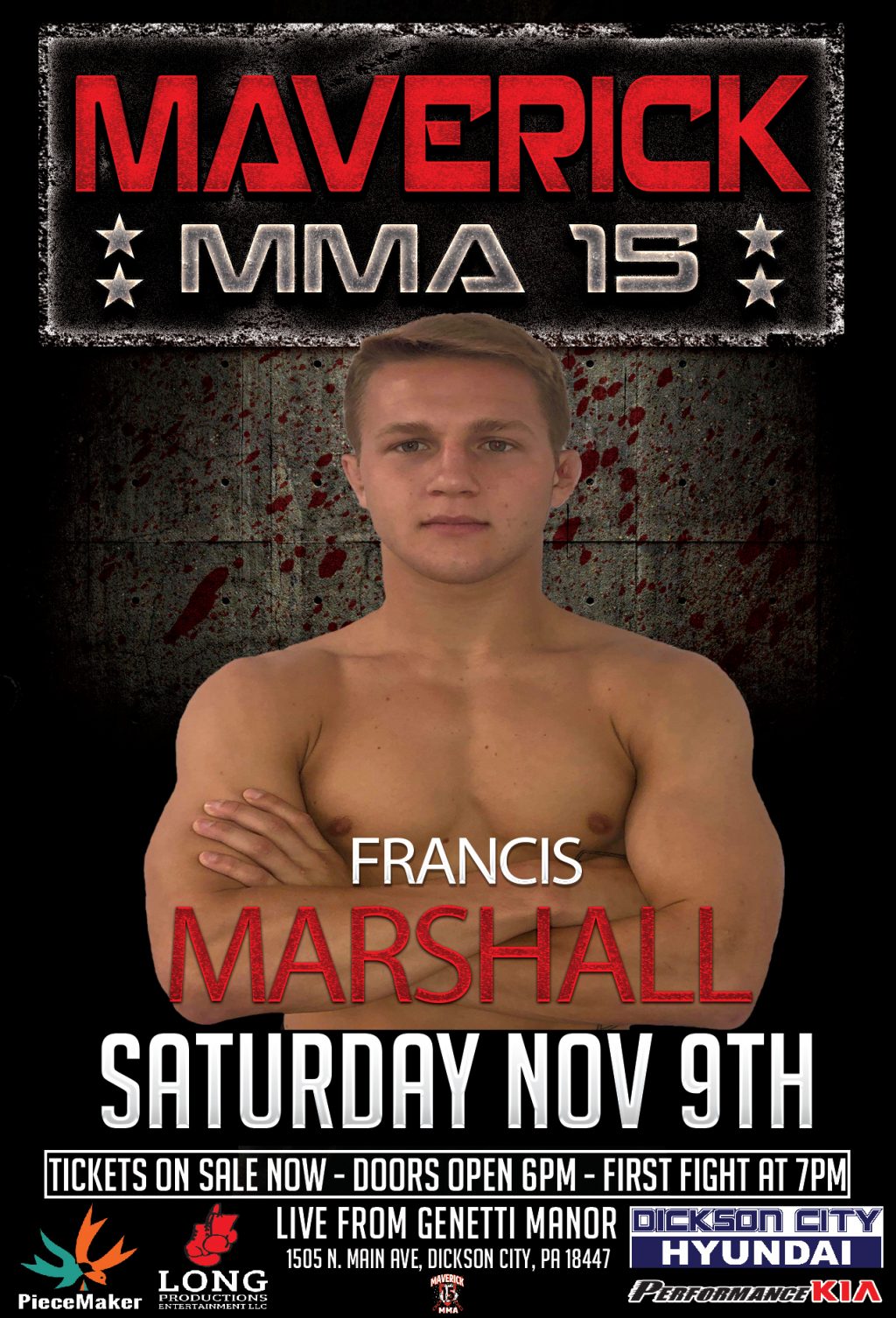 Undefeated Francis Marshall makes pro debut at Maverick 15