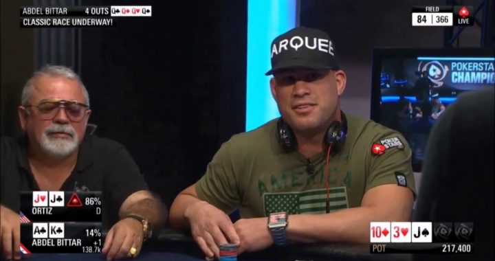 Tito Ortiz poker player, upping the ante