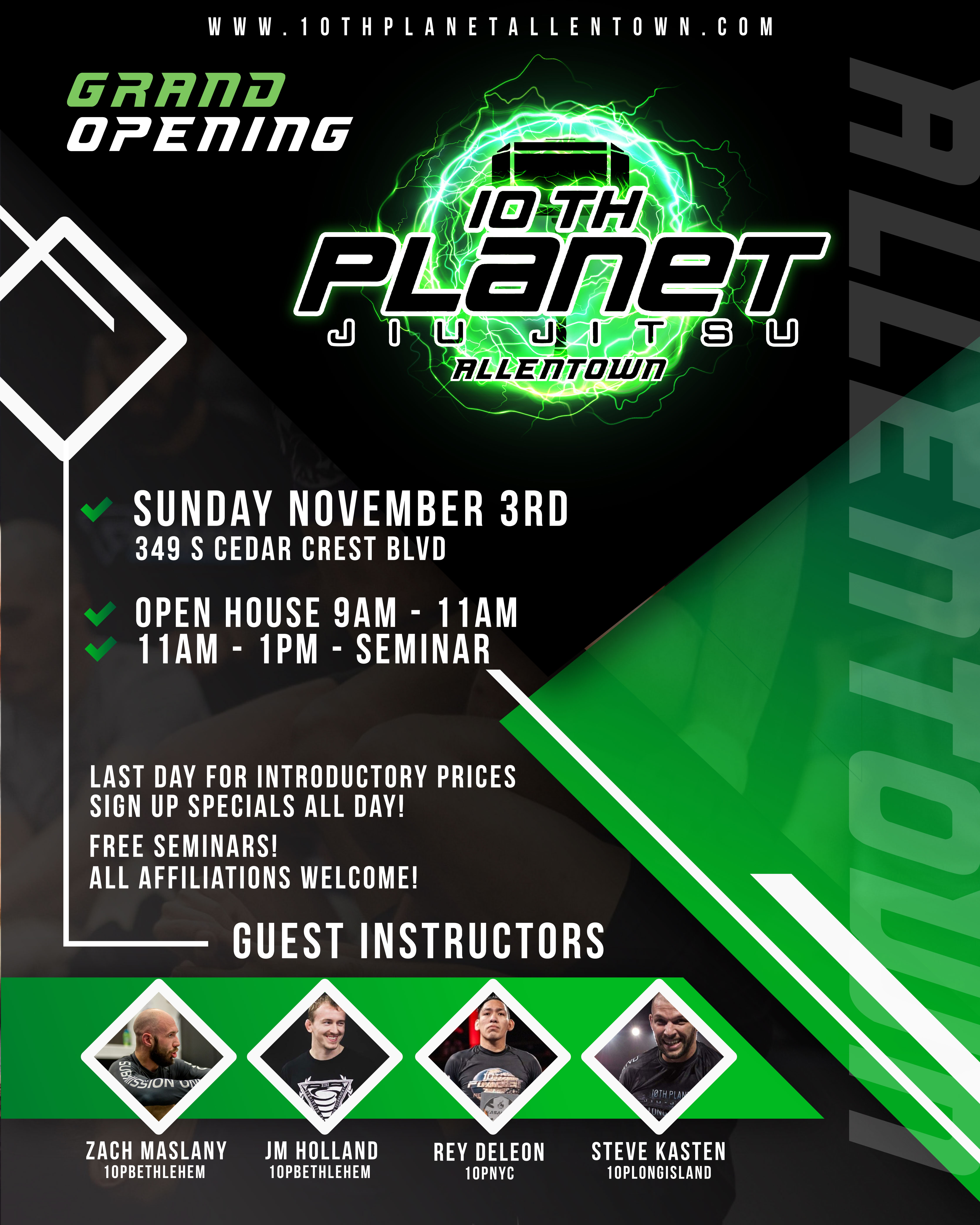 10th Planet Allentown Grand Opening Flyer