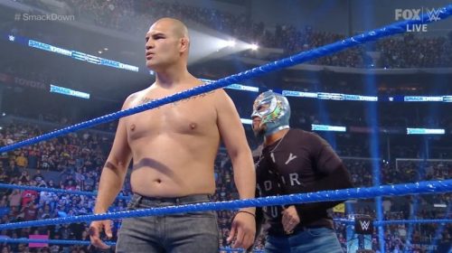 Cain Velasquez appears on WWE Smackdown, confronts Brock Lesnar