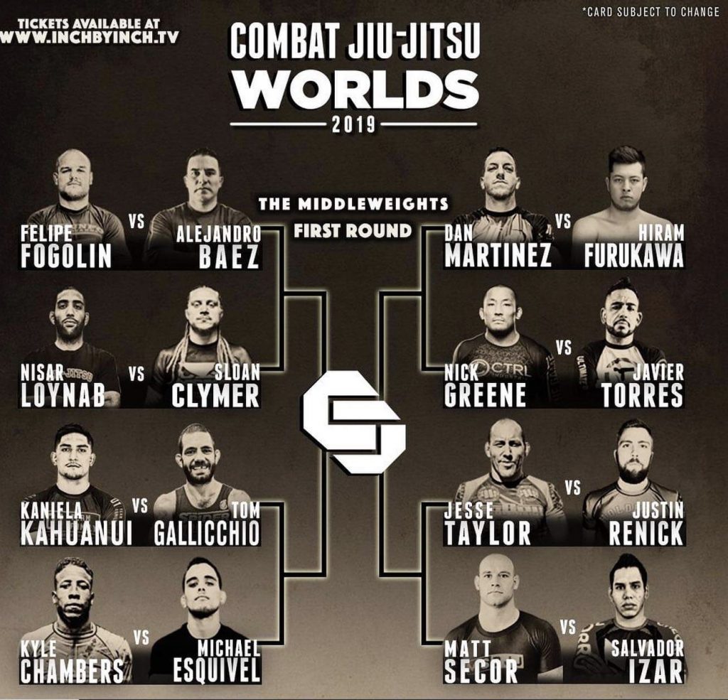 COMBAT JIU JITSU WORLDS The Middleweights live results