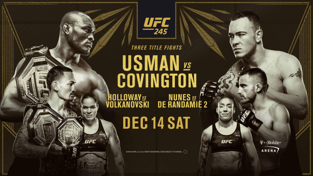 UFC 245 results - Usman vs. Covington