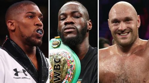 Anthony Joshua, Deontay Wilder, Tyson Fury