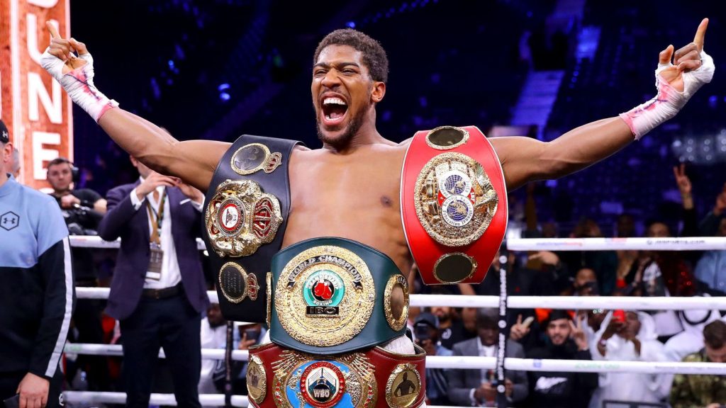 Anthony Joshua could lose a heavyweight title