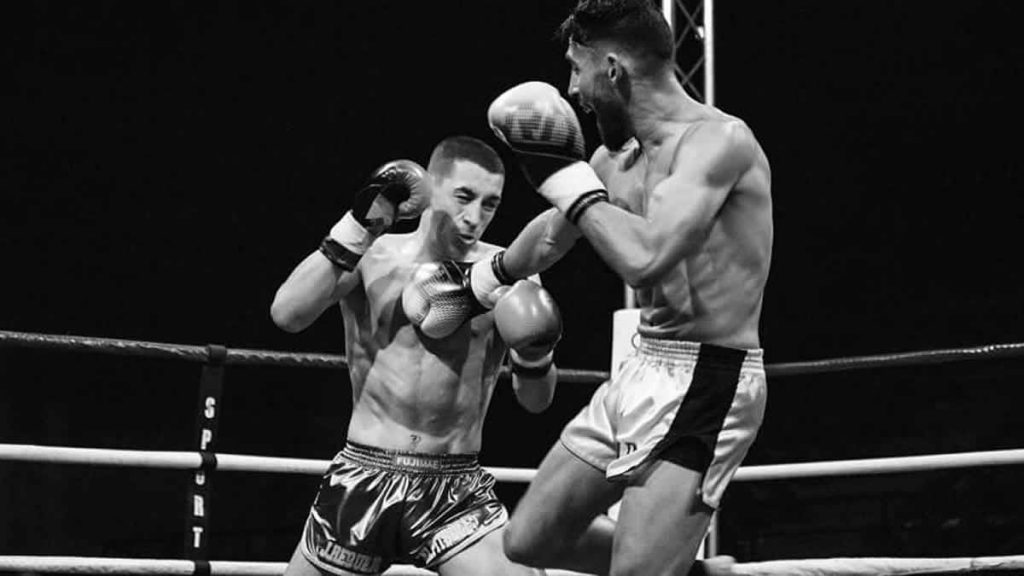 Jordi Requejo in his bout against Mickael Pignolo at BFS 1 Nimes