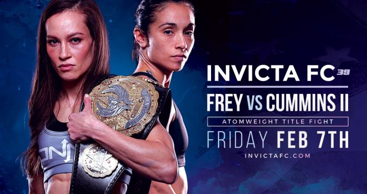 Invicta FC 39 headlined by Jinh Yu Frey vs. Ashley Cummins atomweight title fight