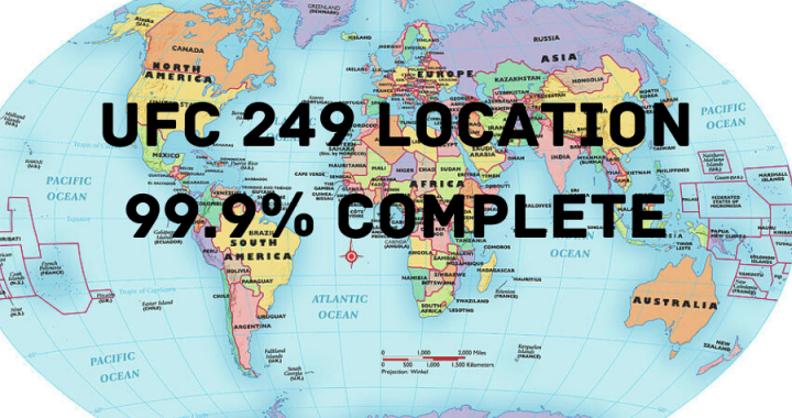 UFC 249 location is '99.9%' complete