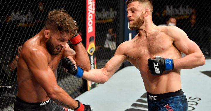 UFC 249, Calvin Kattar finishes Stephens with elbow in second round