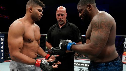 Alistair Overeem gets TKO win over heavyhearted Walt Harris
