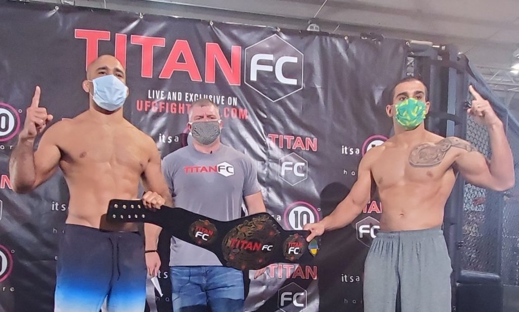 Titan FC 60 weigh-in results - Cavalcante vs. Manfio