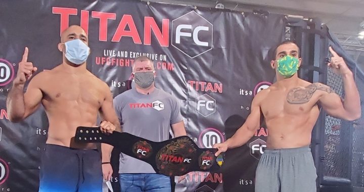 Titan FC 60 weigh-in results - Cavalcante vs. Manfio