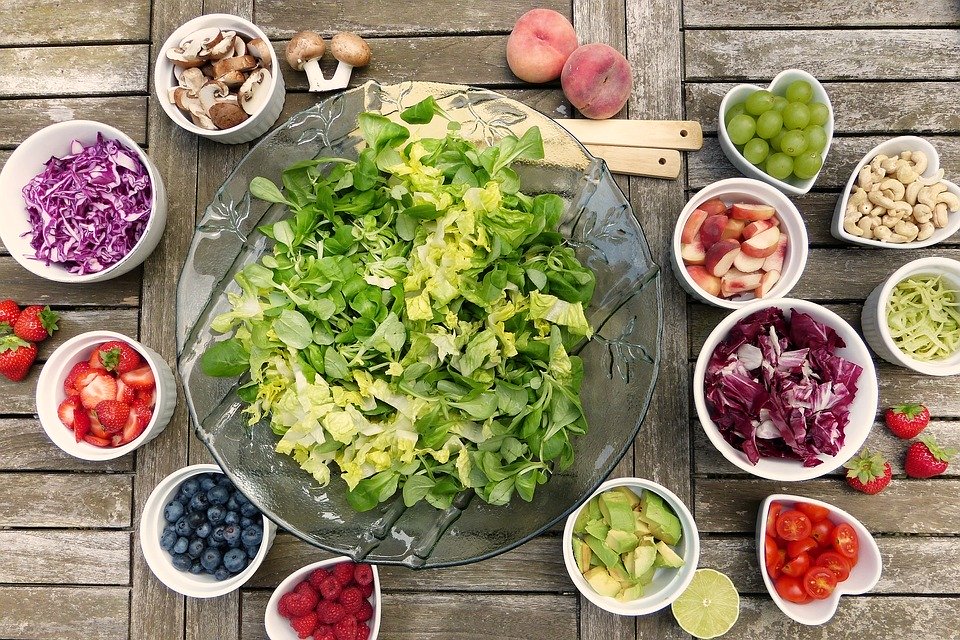 vegan, salad