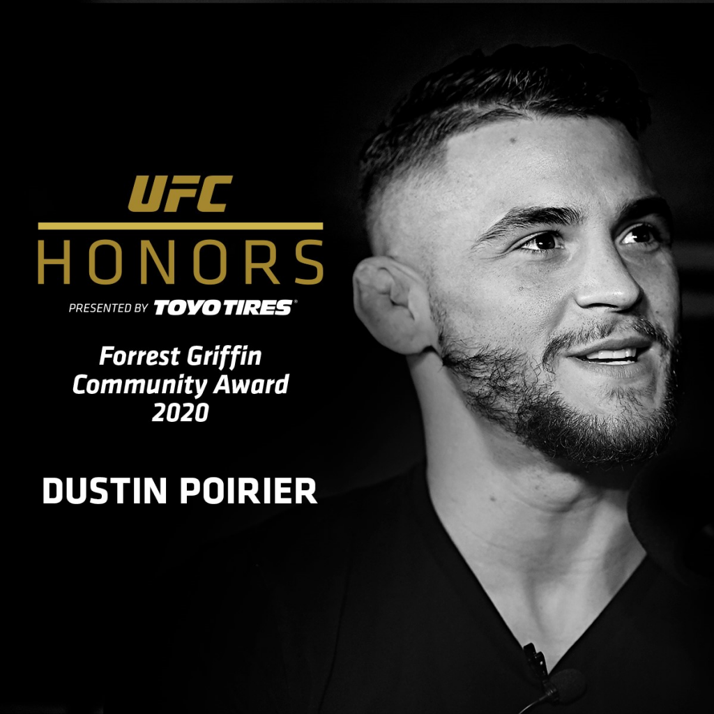 Dustin Poirier named inaugural recipient of Forrest Griffin Community Award