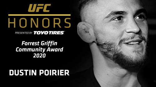 Dustin Poirier named inaugural recipient of Forrest Griffin Community Award