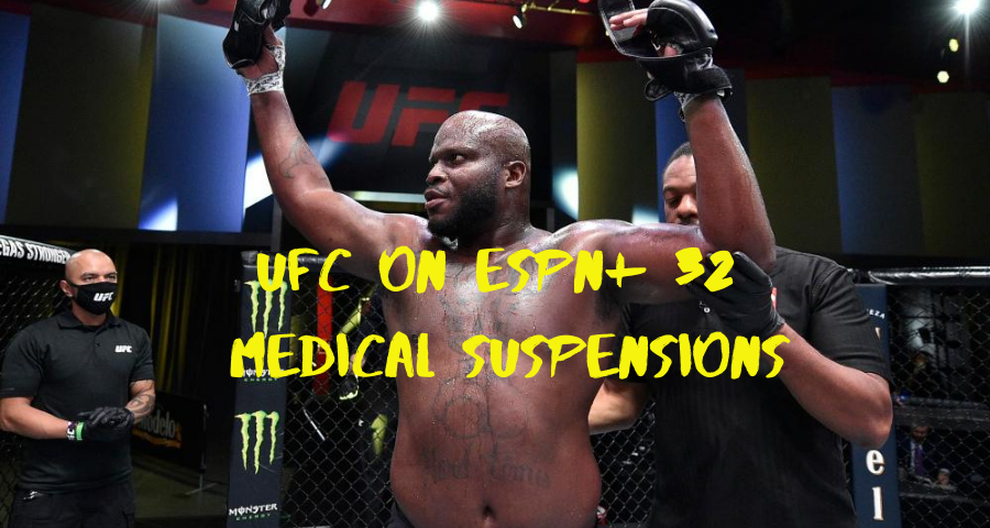 UFC on ESPN+ 32 medical suspensions