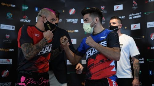 BRAVE CF 42 weigh-in results - Santella vs. Torres