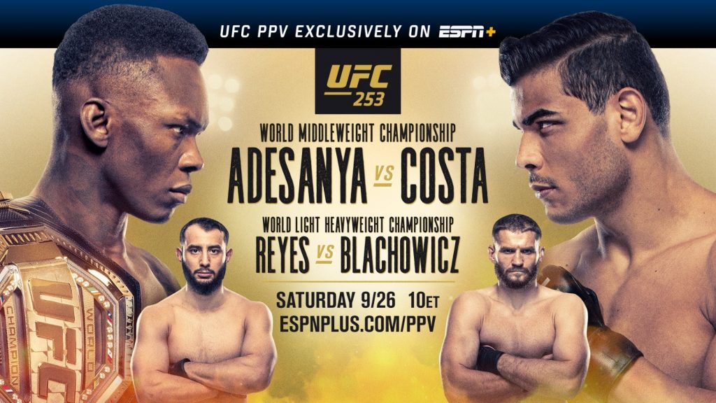 UFC 253 results - Adesanya vs. Costa