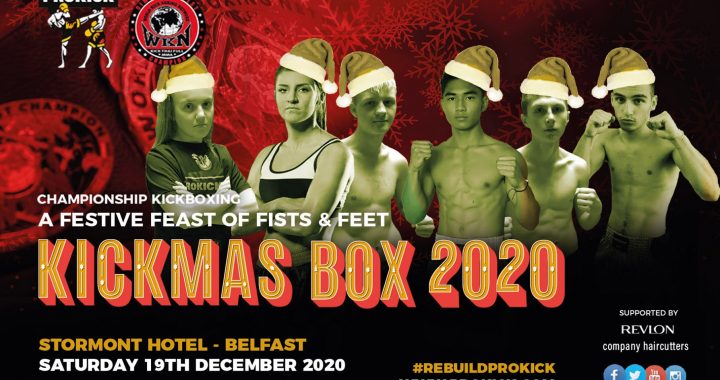 KICKmas 2020 brings three WKN titles to Belfast, Northern Ireland on December 19