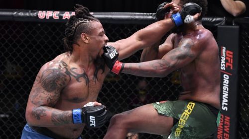 Greg Hardy finishes Maurice Greeene in round two