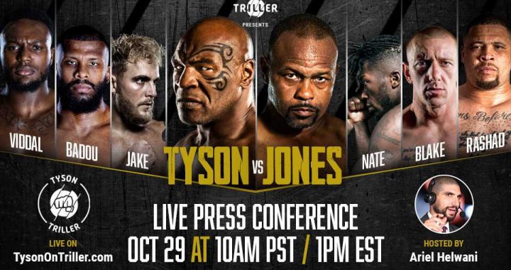 Press Conference - Mike Tyson vs Roy Jones Jr.