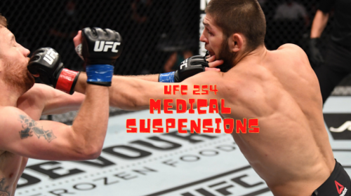 UFC 254 medical suspensions