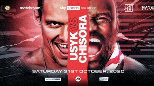 usyk Chisora fight card results