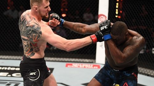 Alexander Volkov crumbles Walt Harris with body kick KO