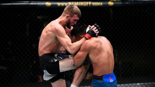 Jonathan Pearce finishes Kai Kamaka III at #UFCVegas15