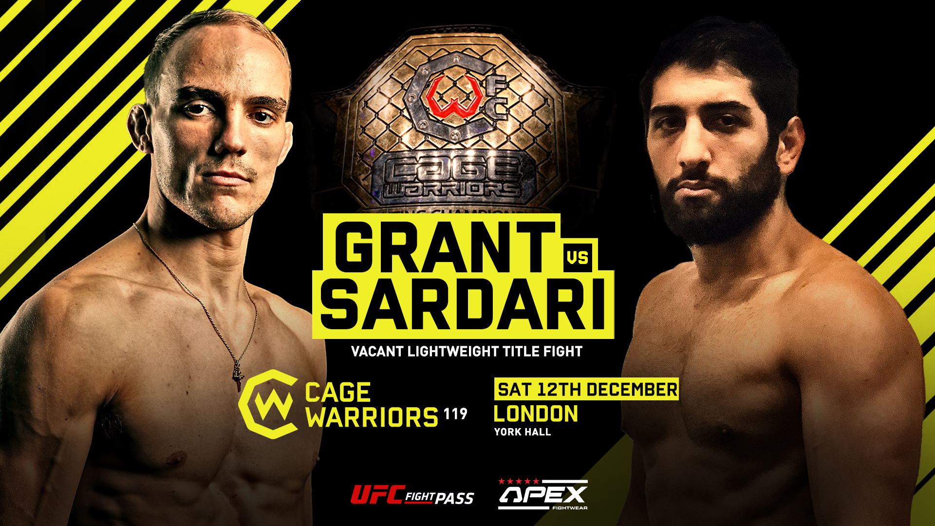 Jack Grant vs. Agy Sardari Added To Cage Warriors 119 - Vimarsana News