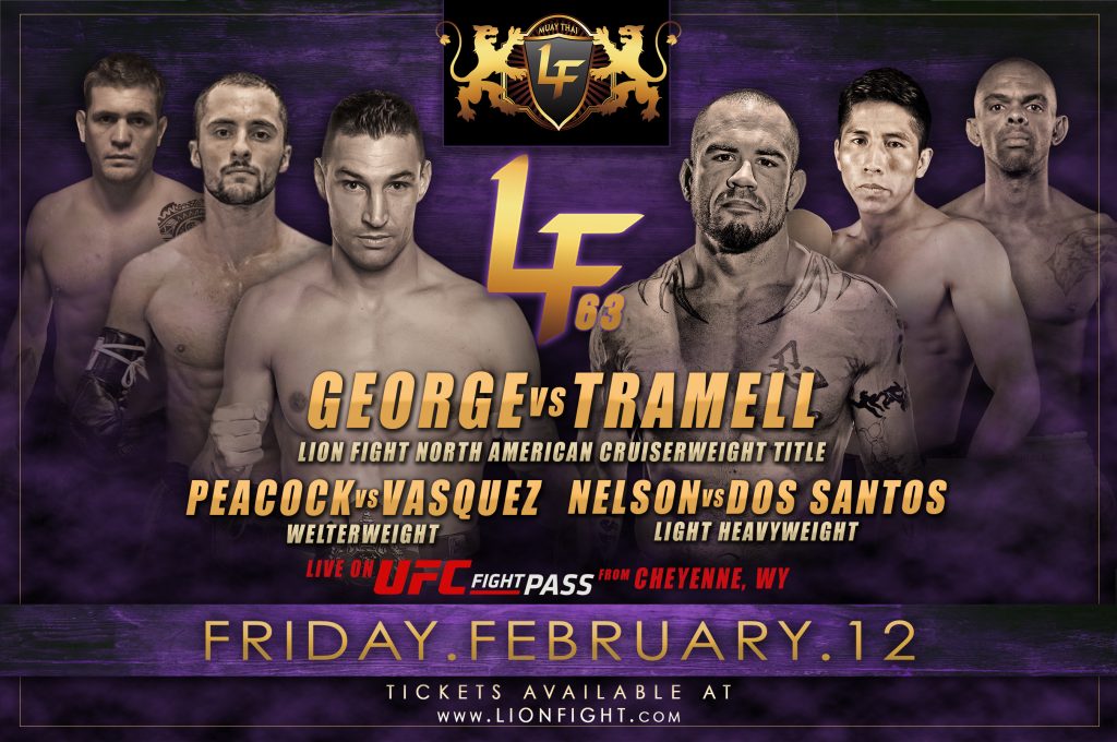 Lion Fight 63, LION FIGHT announces first events on UFC FIGHT PASS