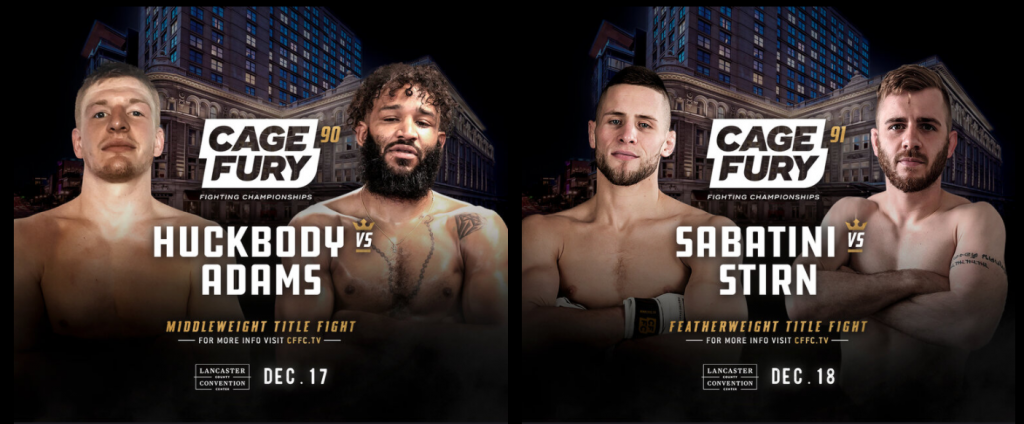 CFFC 90 and CFFC 91 fight cards announced for Lancaster, Pennsylvania