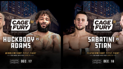 CFFC 90 and CFFC 91 fight cards announced for Lancaster, Pennsylvania