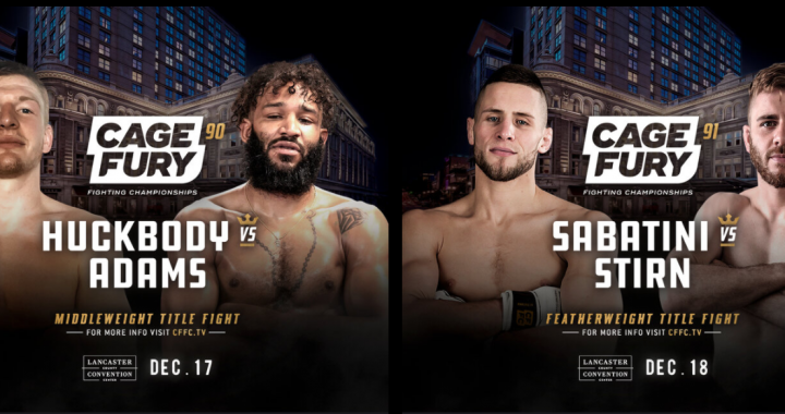 CFFC 90 and CFFC 91 fight cards announced for Lancaster, Pennsylvania