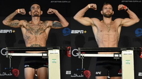 UFC Fight Island 7 weigh-in results - Holloway vs. Kattar