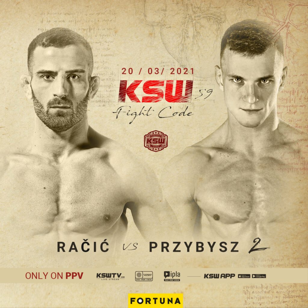 Antun Racic defends bantamweight title against Sebastian Przybysz in KSW 59 rematch