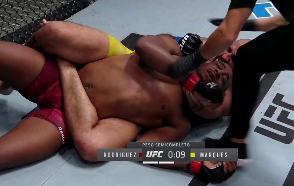 Danilo Marques mauls and submits Mike Rodriguez at UFC Vegas 18