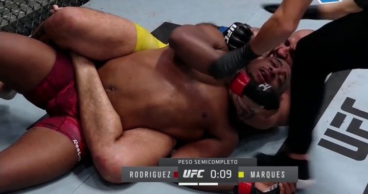 Danilo Marques mauls and submits Mike Rodriguez at UFC Vegas 18