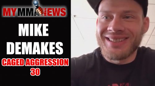 Lightweight Prospect Mike DeMakes Expecting A "Dog Fight" At Caged Agression 30