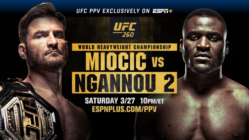 UFC 260 results - Miocic vs. Ngannou 2