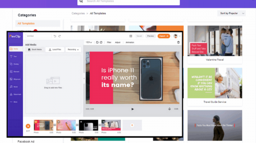 FlexClip, free online video editing software