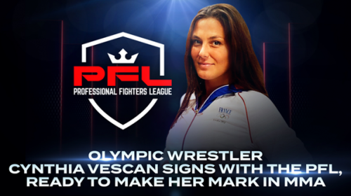 Two-time Olympic wrestler, Cynthia Vescan, signs with PFL MMA