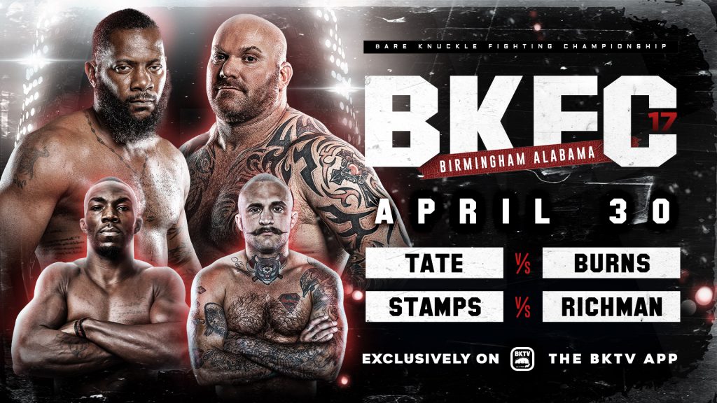 BKFC 17 results - Tate vs. Burns - Order and watch here